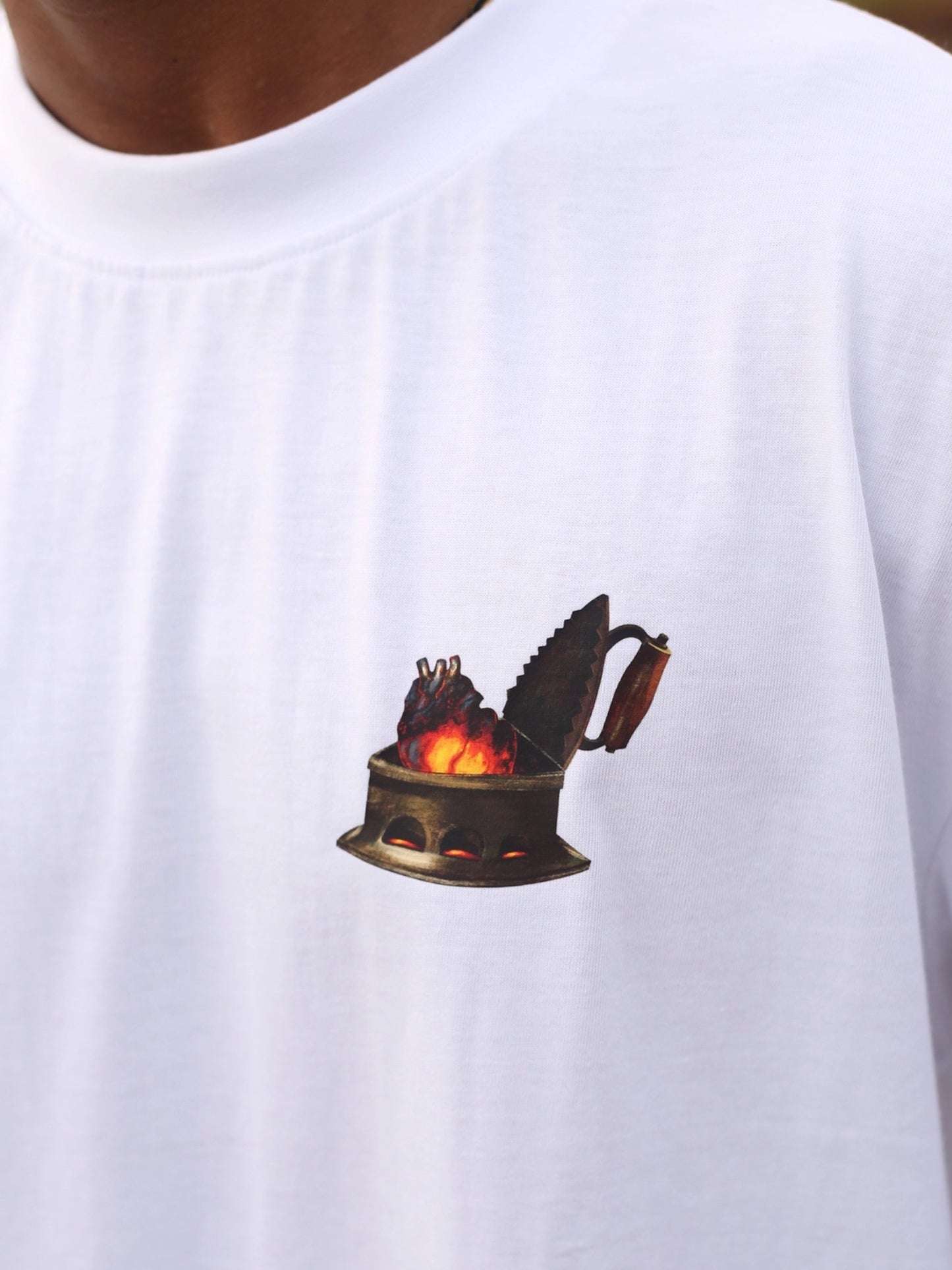 Buy Iron heart Oversized  Drop-Shoulder T-Shirt