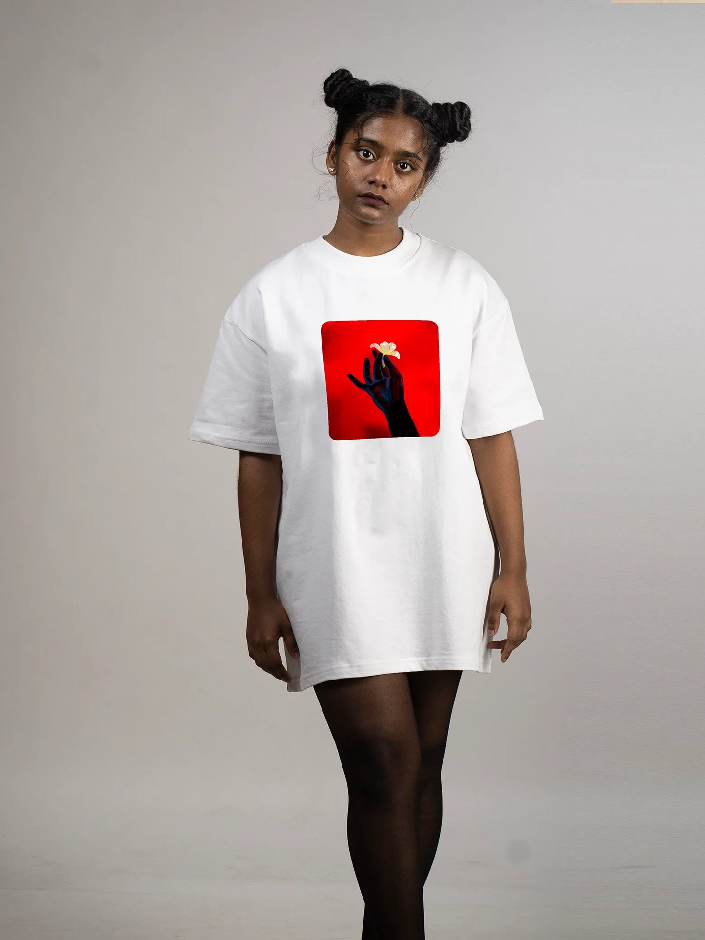 Buy Plumeria oversized /Boxy FIT t shirt online