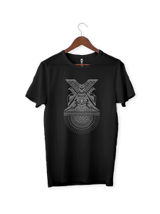 printed t shirts black birds 