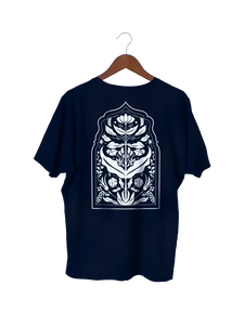printed t shirt blue mughal 