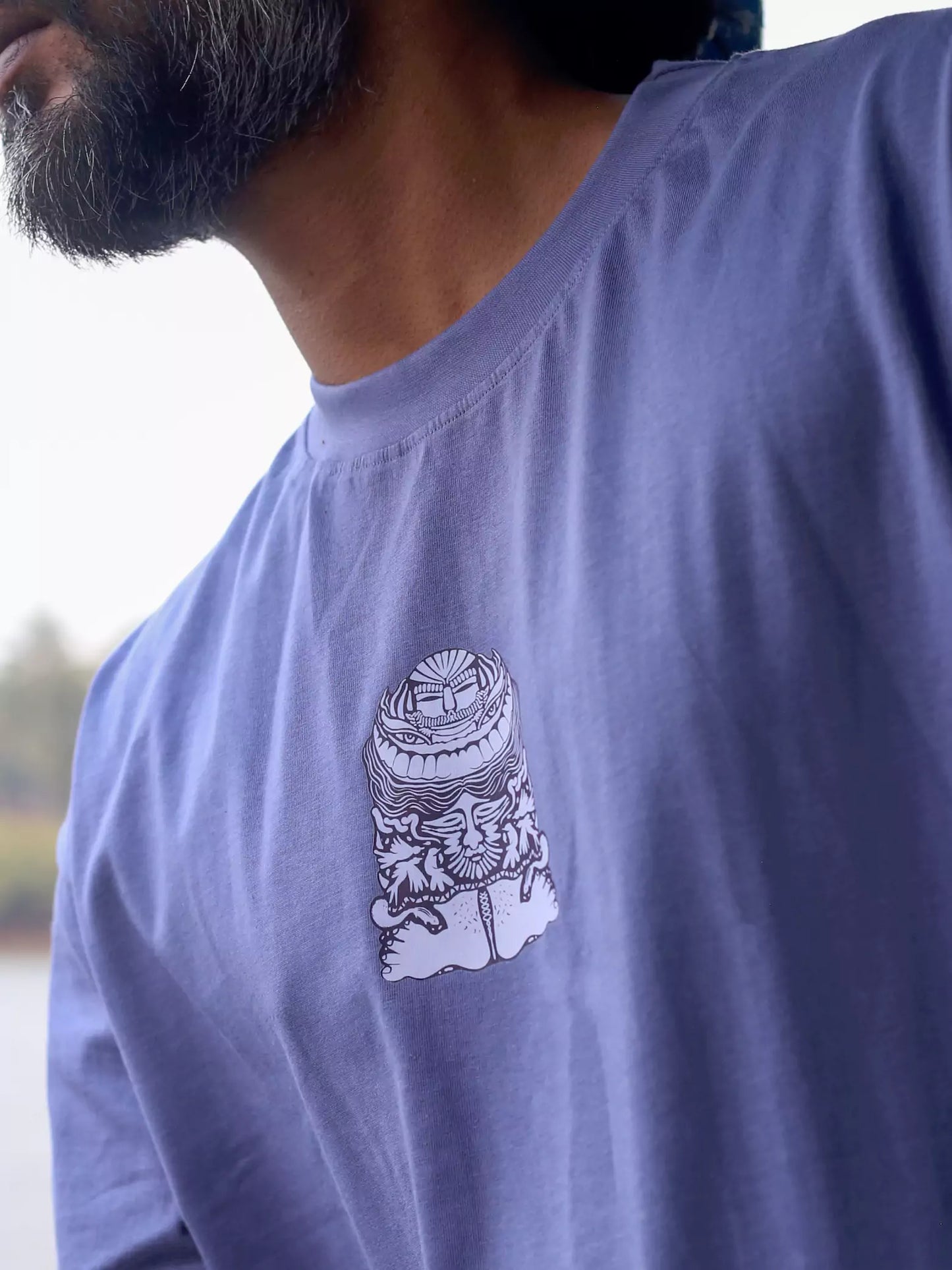 Buy  Squirrel Totem Oversized  Drop-Shoulder T-Shirt