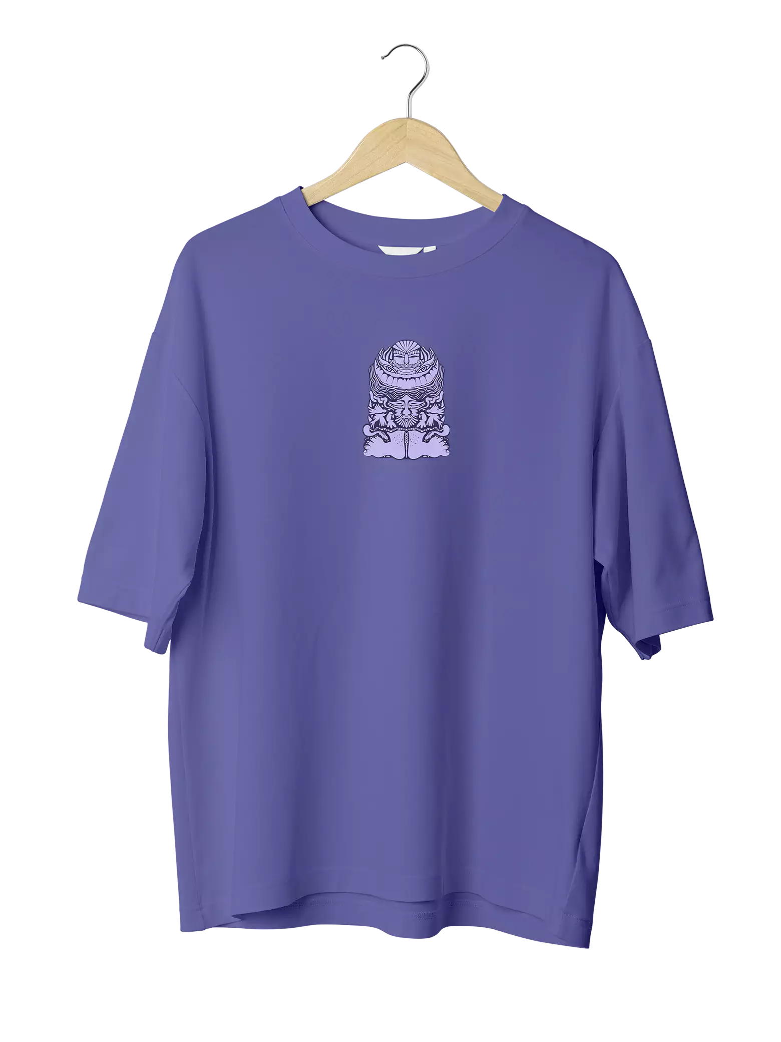 Buy  Squirrel Totem Oversized  Drop-Shoulder T-Shirt