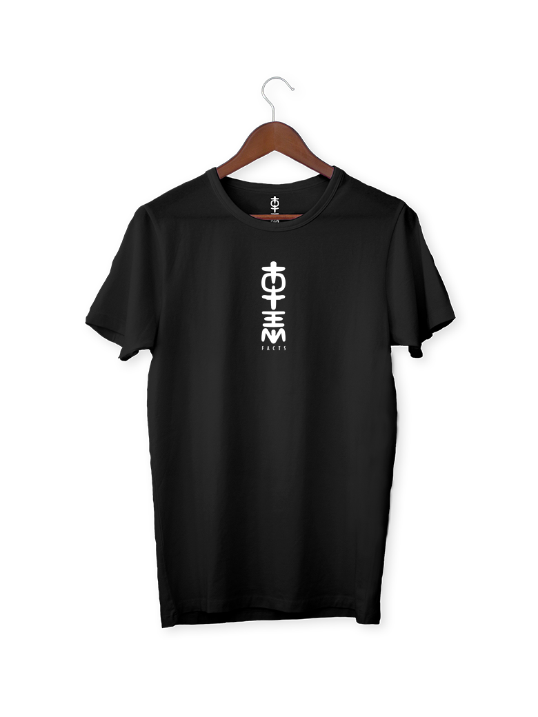 printed t shirt blask totem